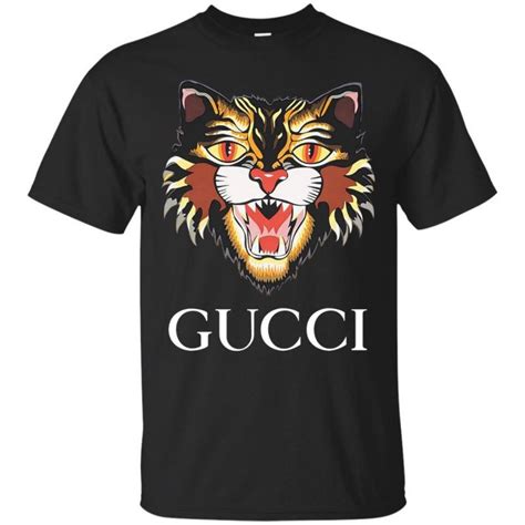 gucci cat t shirt replica|authentic gucci clothing tags.